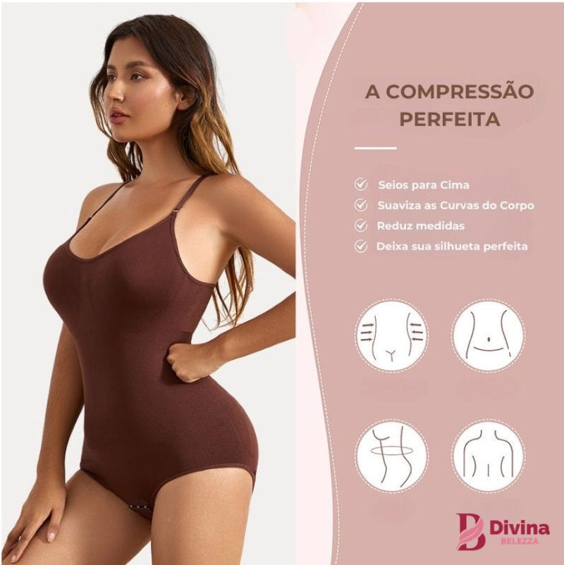 Body Alta Compressão - Efeito Curvas Naturais [COMPRE 1 LEVE 2]