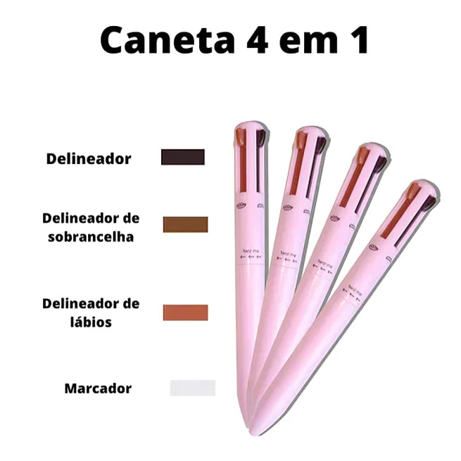 Caneta Maquiadora 4 em 1 - Beauty Pen